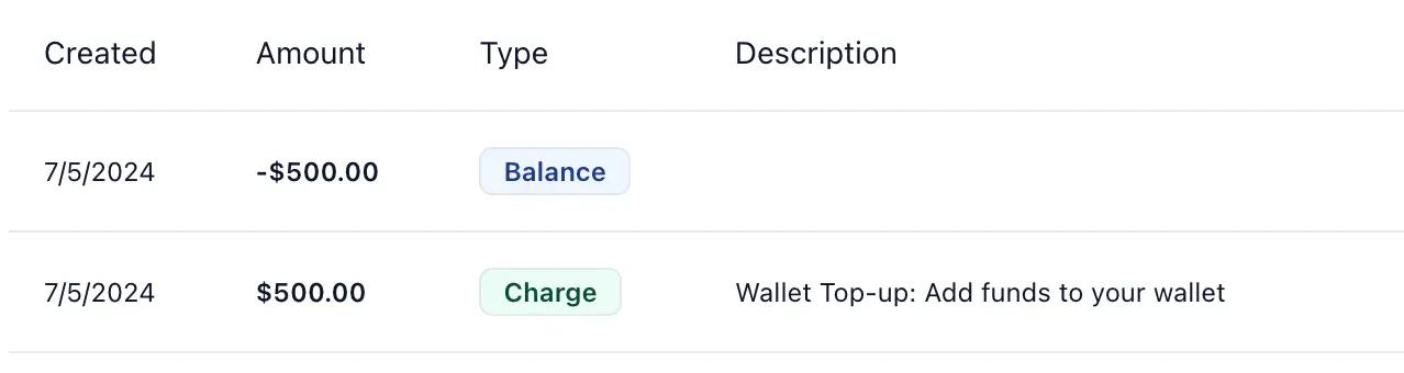 roastify account transactions